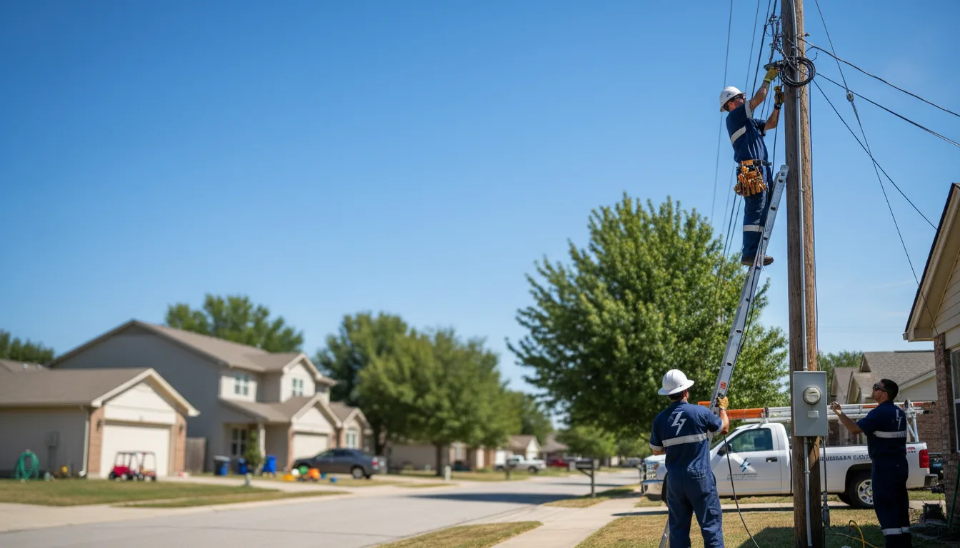 Residential electrician providing installation services in Hazard, NE
